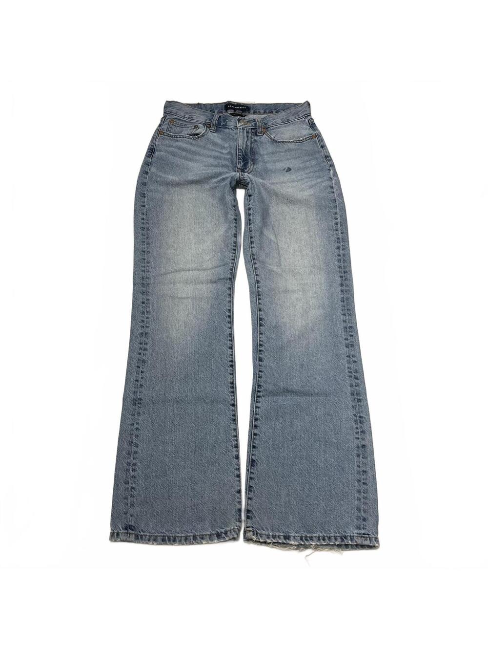 Aeropostale Boyfriend Flare Light Wash Jeans Sz 0 Reg Mid Rise Flared Leg